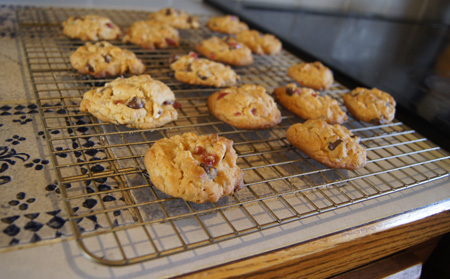 Cherry-Chocolate Honey Cookies