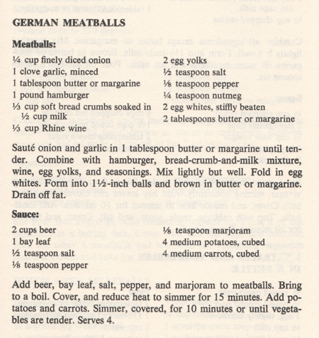 German Meatballs