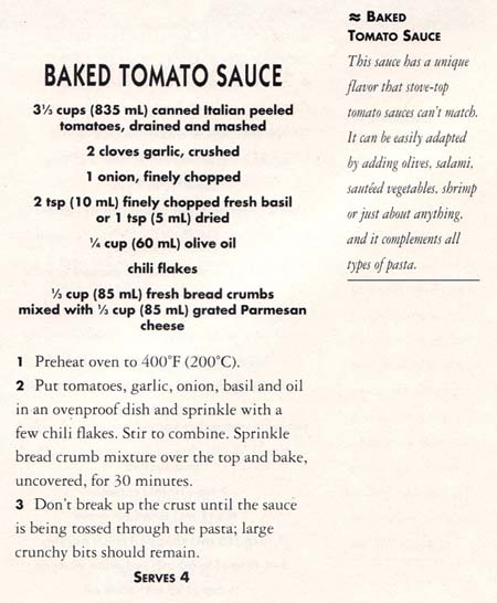 Baked Tomato Sauce