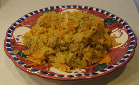 Quinoa with Shredded Vegetables