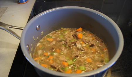 beef and vegetable filling