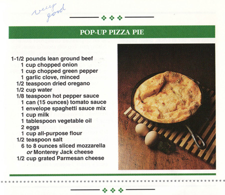 Pop-Up Pizza Pie Recipe