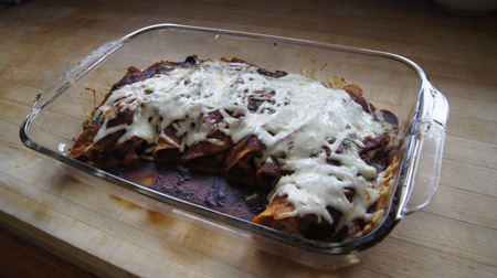cooked enchiladas