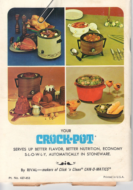 Vintage Cookbook, 1970's Rival Crockpot Cooking, Slow Cooker, Crockpot  Recipes, Vintage Recipes, Old Cookbook 