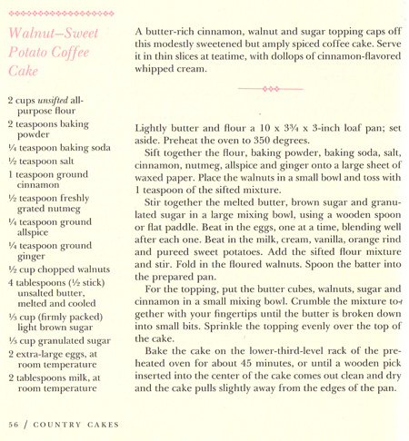 Walnut-Sweet Potato Cake