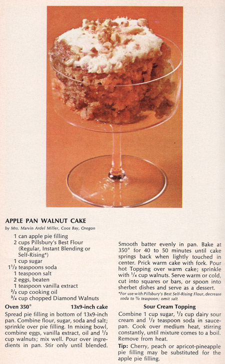 Apple Pan Walnut Cake Recipe