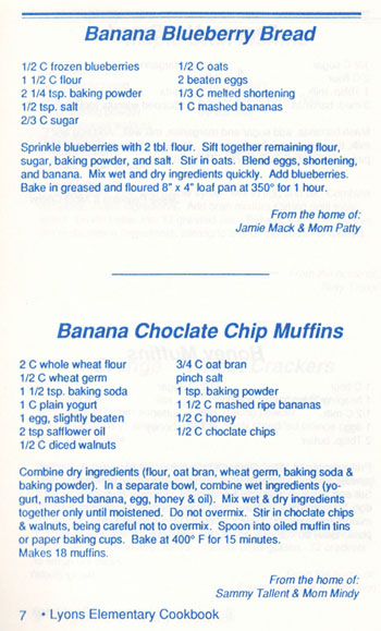 Banana Choclate Chip Muffins