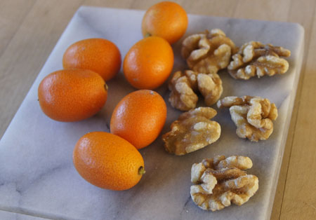kumquats and walnuts
