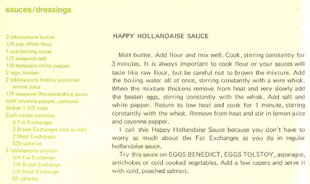 Happy Hollandaise Sauce