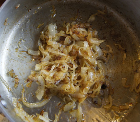 browned onions