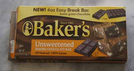 Baker's baking chocolate