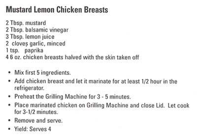 Mustard Lemon Chicken Breasts recipe