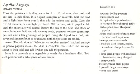 Potatoes Paprika Recipe