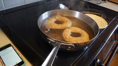 bagels boiling