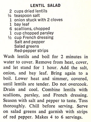 Lentil Salad Recipe