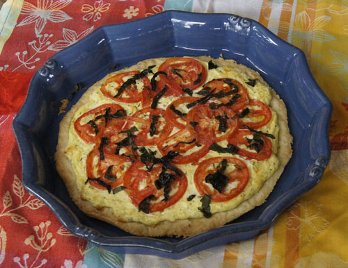 Fresh Tomato Cheese Tart