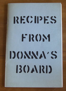 Recipes from Donna's Board cookbook