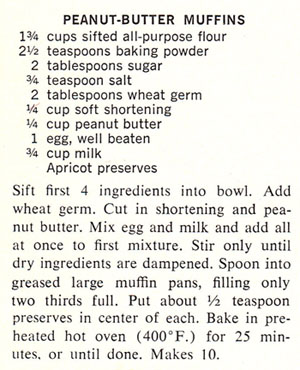 Peanut-Butter Muffins recipe