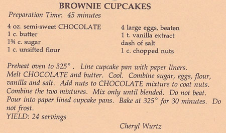 Brownie Cupcakes recipe