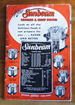 Sunbeam Cooker and Deep Fryer cookbook