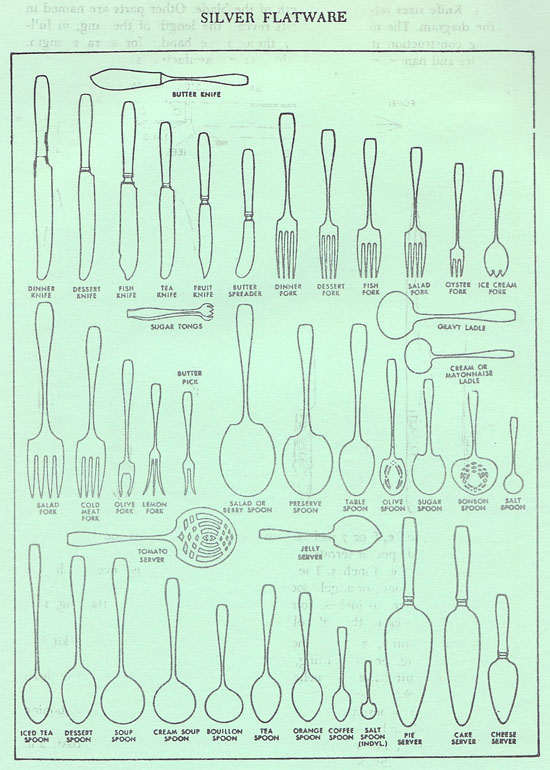 silver flatware