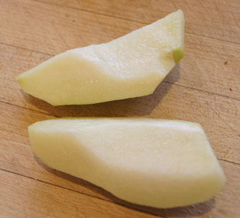 cut chayote