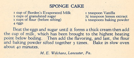 Sponge Cake recipe