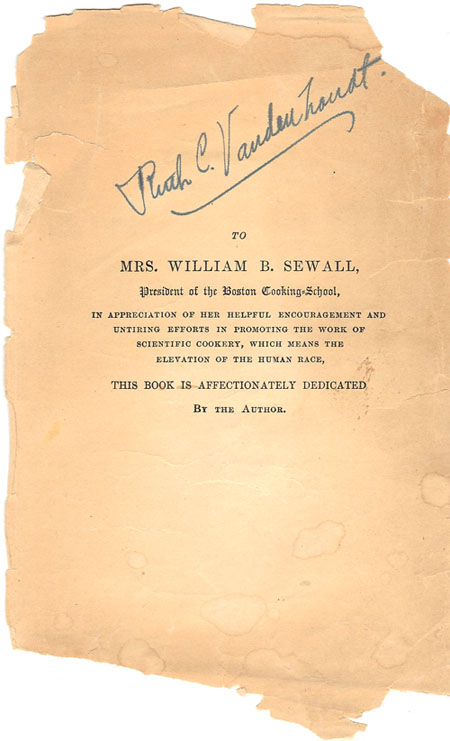 dedication page