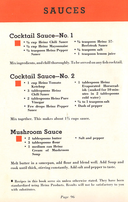 Heinz sauce recipes