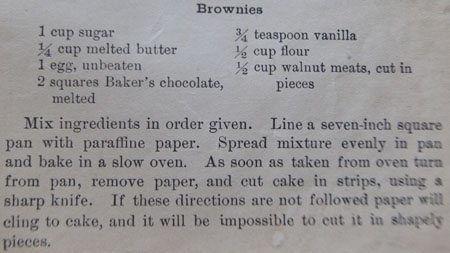 brownies recipe