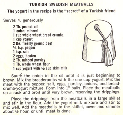 Turkish Swedish Meatballs recipe