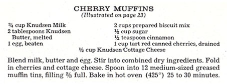 Cherry Muffins recipe