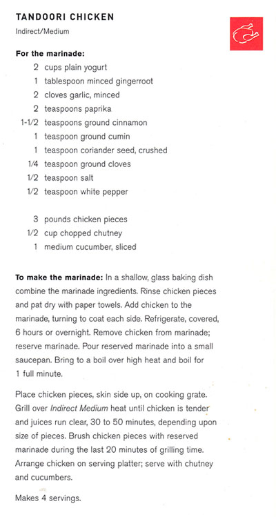 Tandoori Chicken recipe