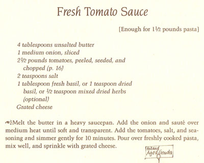 Fresh Tomato Sauce recipe