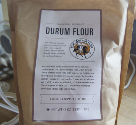 Durum flour package