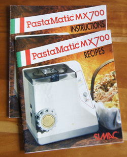 Simac PastaMatic MX700 Automatic Pasta Maker w/ Extra Dies - Made