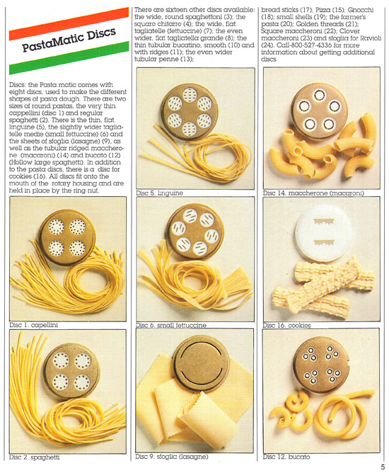 The Italian pasta machine for people in a hurry! Lello's