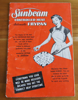 Sunbeam Controlled Heat Frypan cookbook