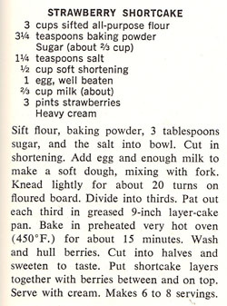 Strawberry Shortcake recipe