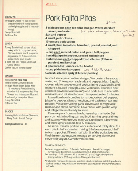 Pork Fajita Pitas recipe