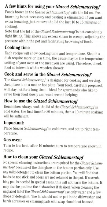 schlemmertopf instructions