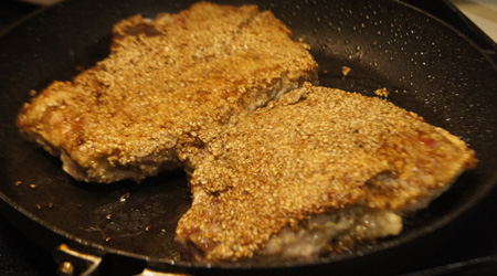 Sesame Seed Pork Chops