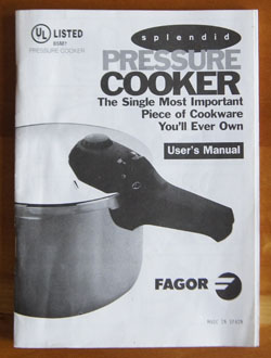 Pressure Cooker cookbook