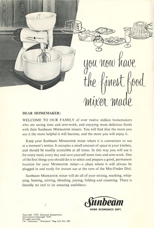 Classic Sunbeam Mixer: Timeless Durability and Delicious Recipes