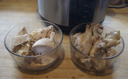 pressure cooked chicken