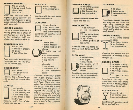 example bar drinks page