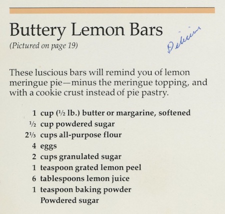 Buttery Lemon Bars